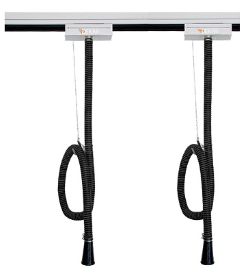 Рельсовая система Dekar  вытяжки выхлопных газов легковых автомобилей и мотоциклов